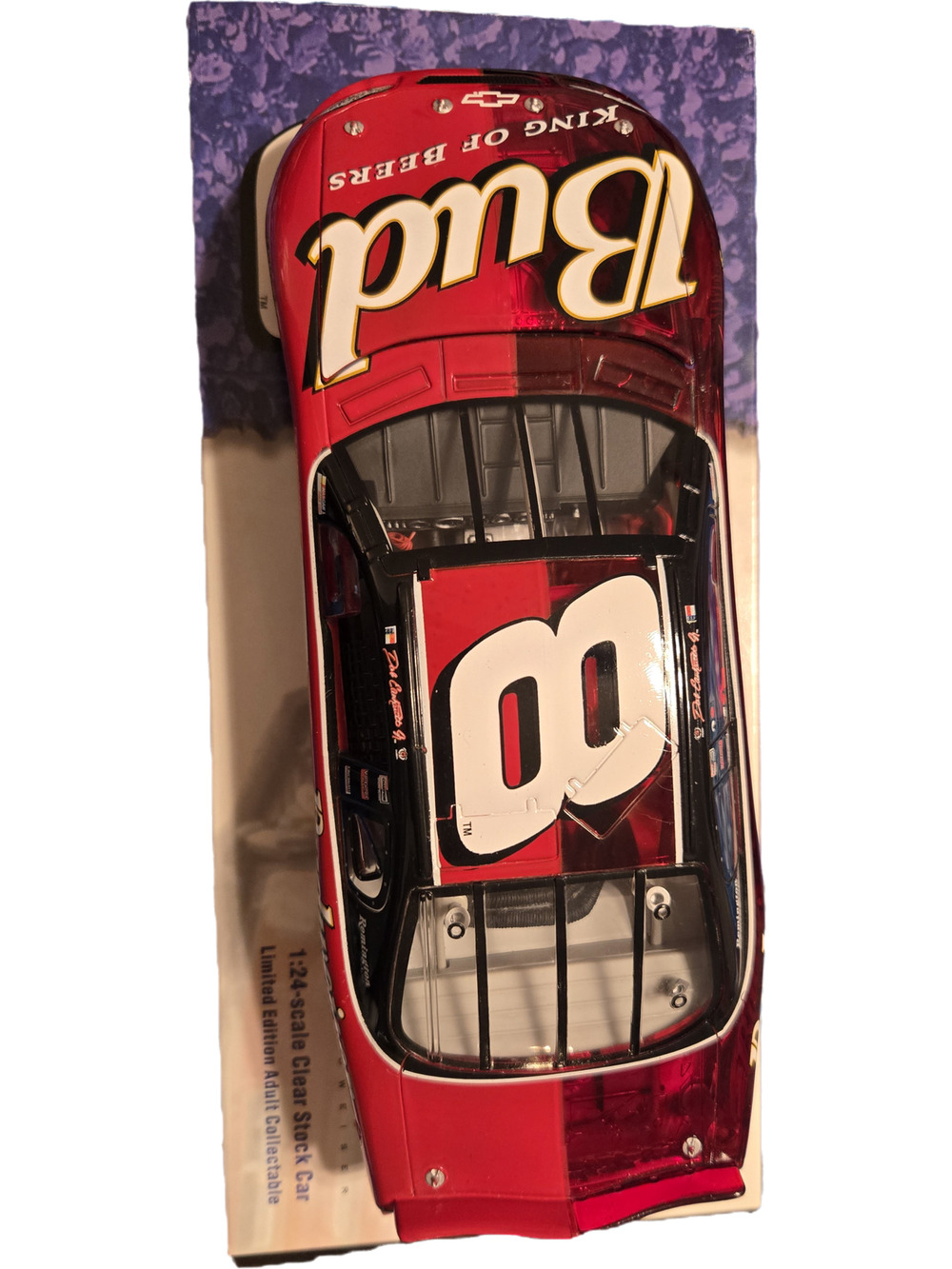 Dale Earnhardt Jr 8 Budweiser 2002 Monte Carlo 1:24 Clear Car RCCA Diecast